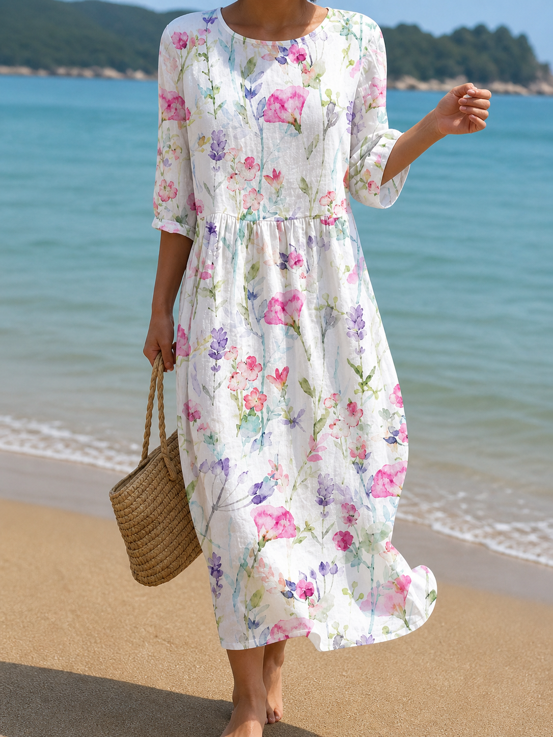 Vestido con Diseño Floral