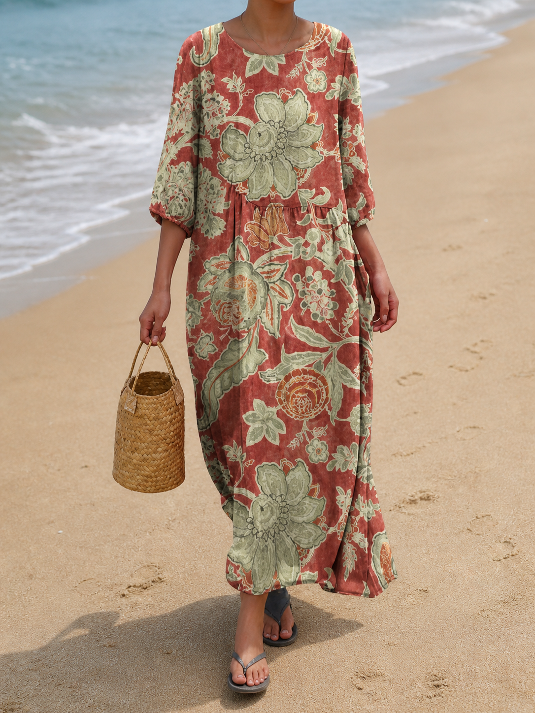 Vestido con Diseño Floral