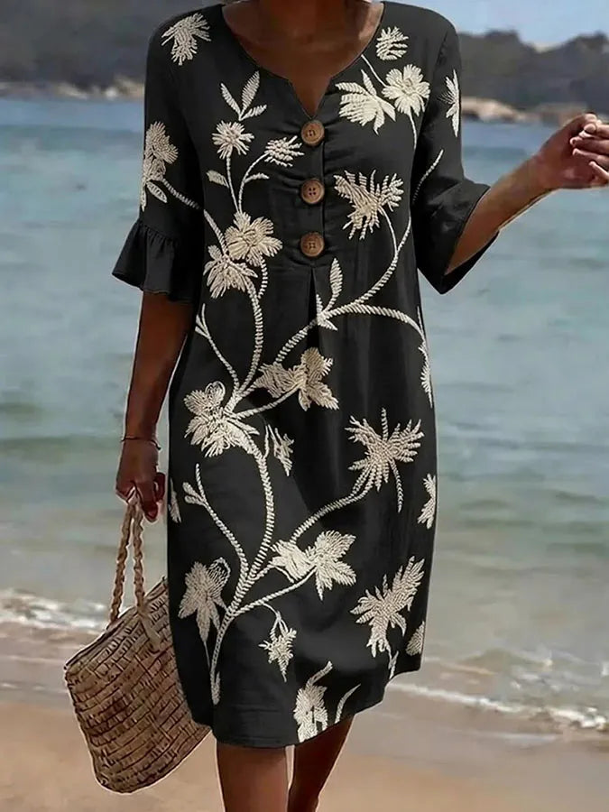 Vestido Floral de Playa