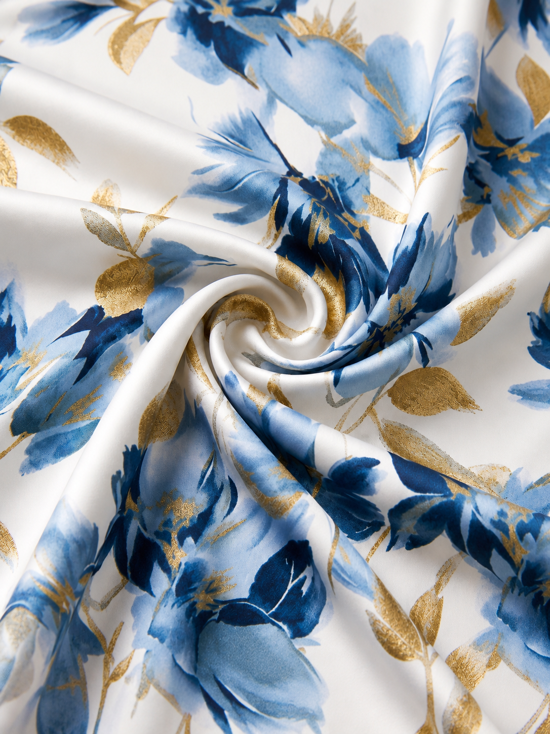 Vestido Cruzado Midi con Estampado Floral