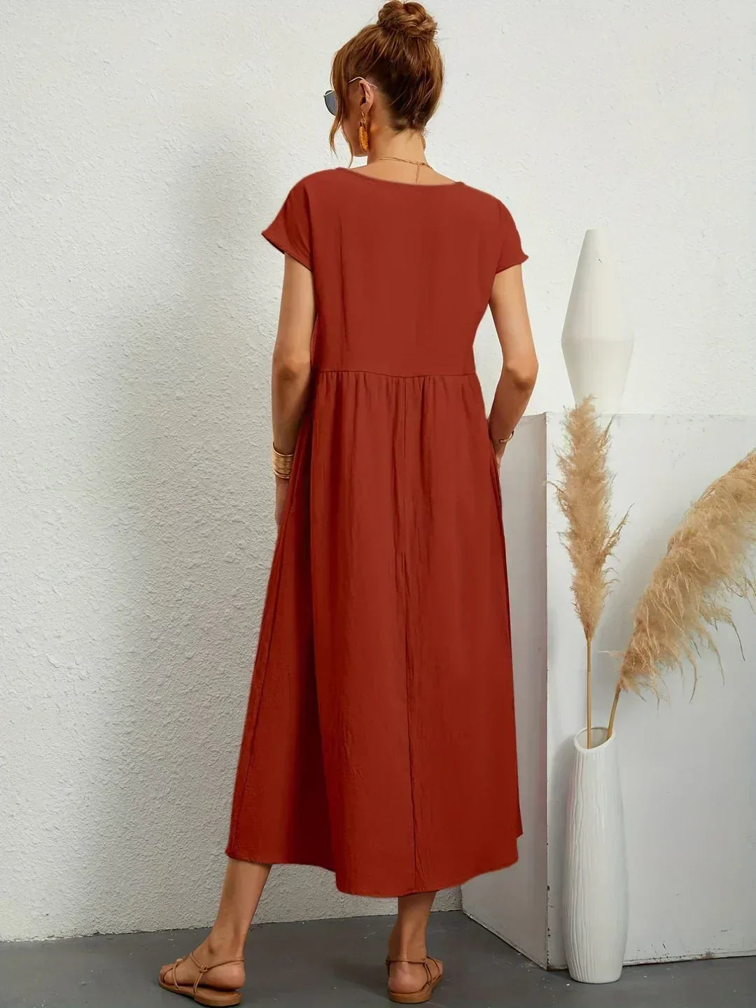 Vestido de Seda 100% Pura