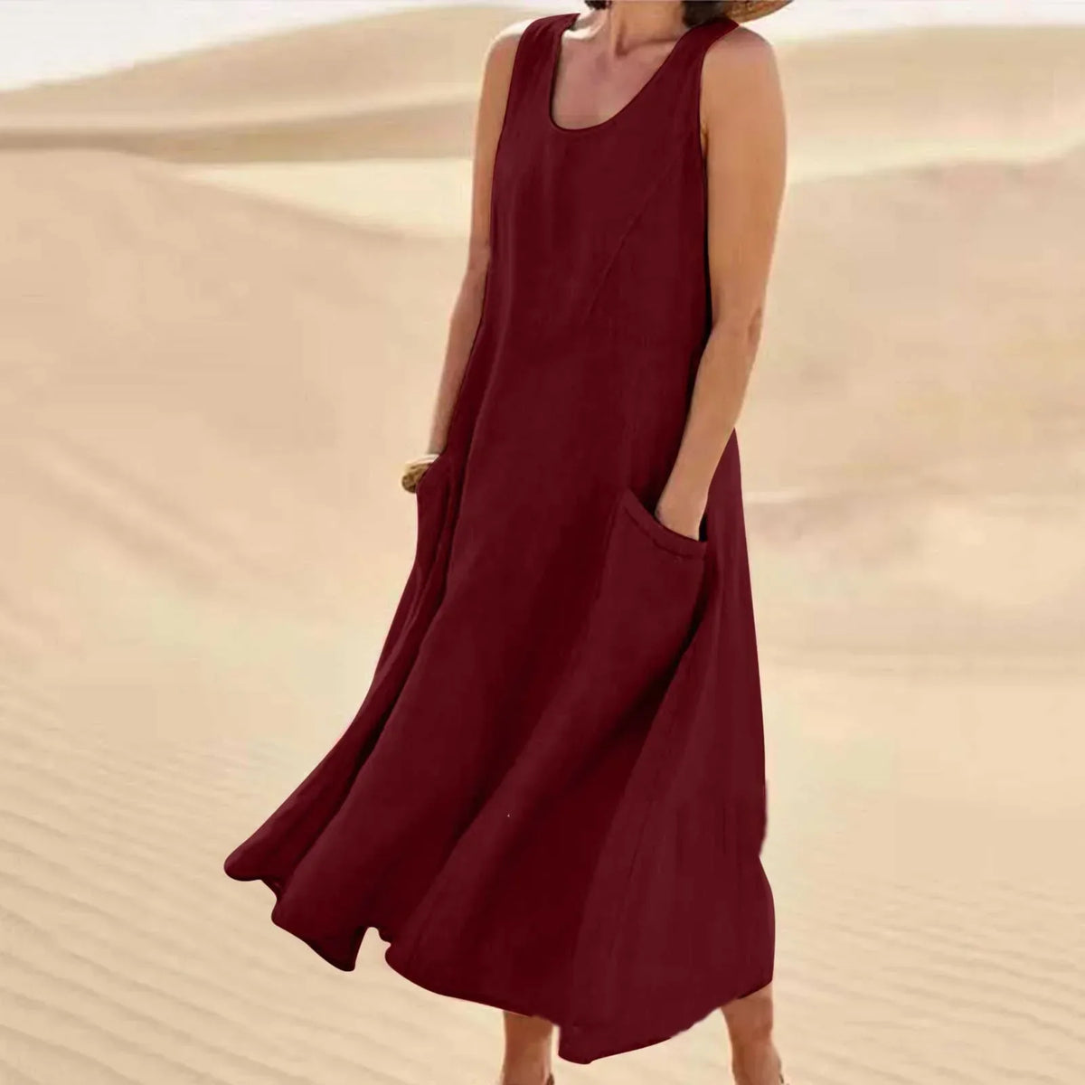Vestido Maxi Amplio y Transpirable