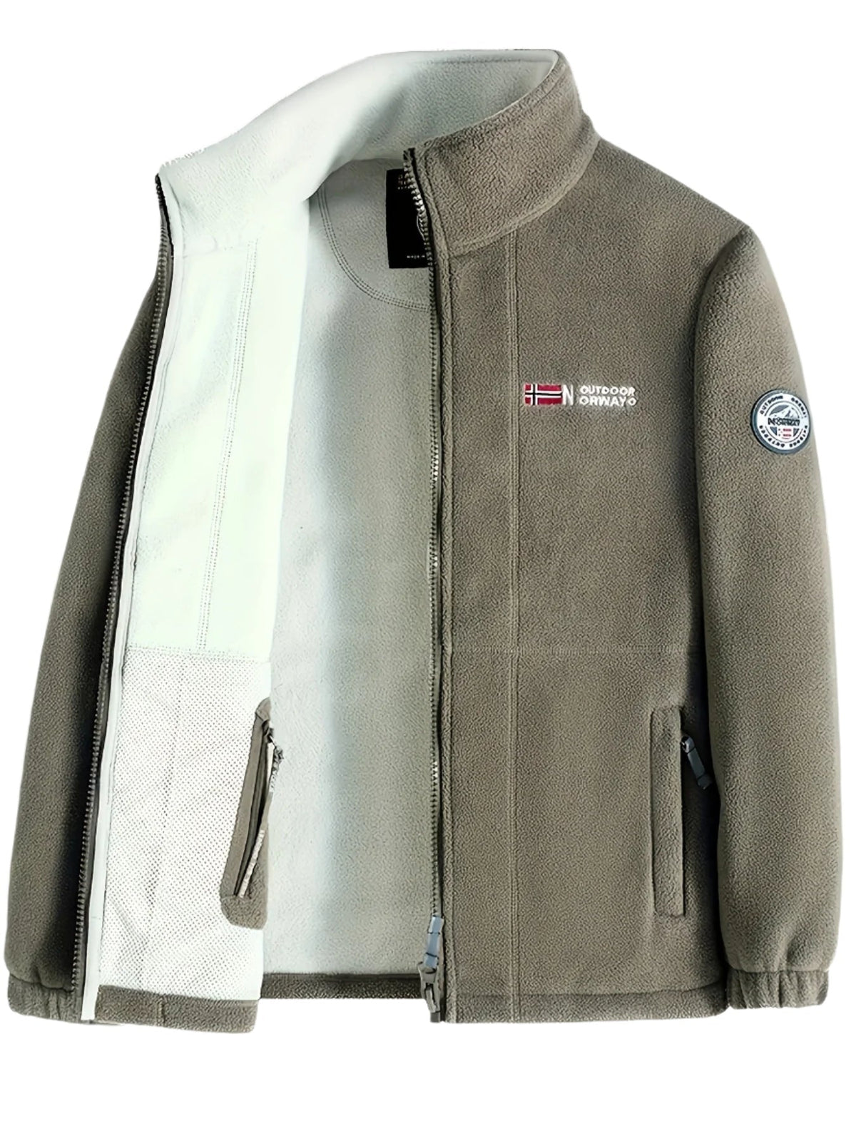 Chaqueta Polar para Hombre, Cuello Alto
