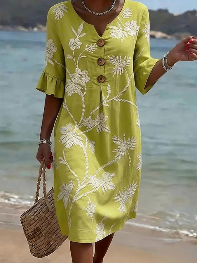 Vestido con Estampado Floral