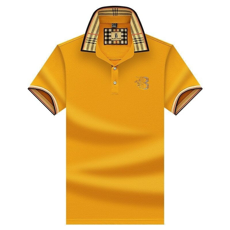 Polo Cuello Cuadros Bordado