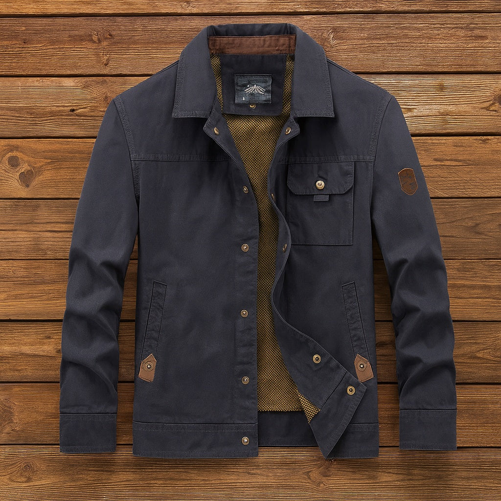 Chaqueta Militar de Algodón para Hombre, Multibolsillos