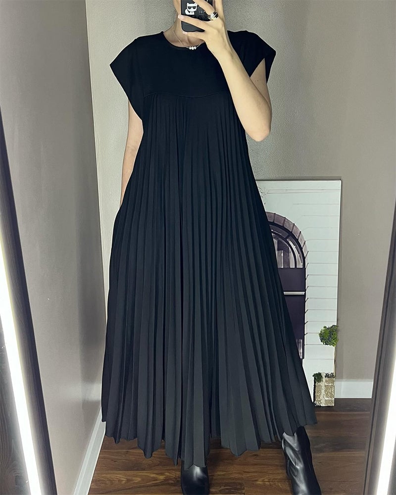 Vestido Fluido con Pliegues