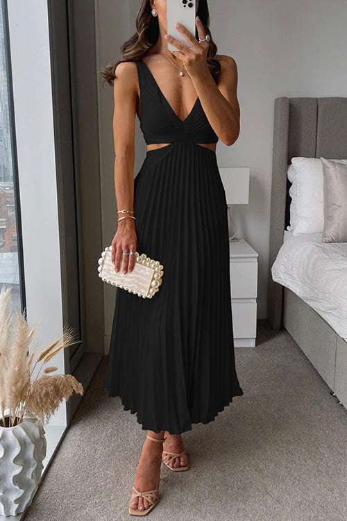Vestido Maxi Plisado Elegante