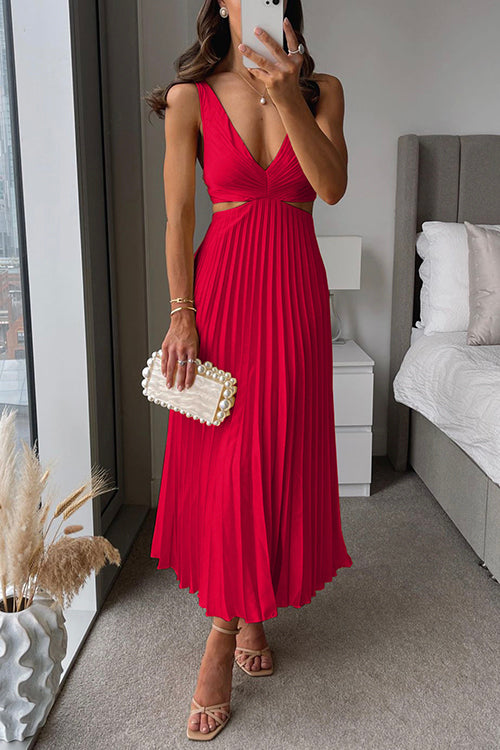Vestido Maxi Plisado Elegante