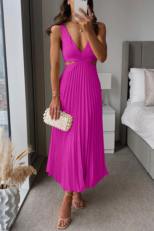 Vestido Maxi Plisado Elegante