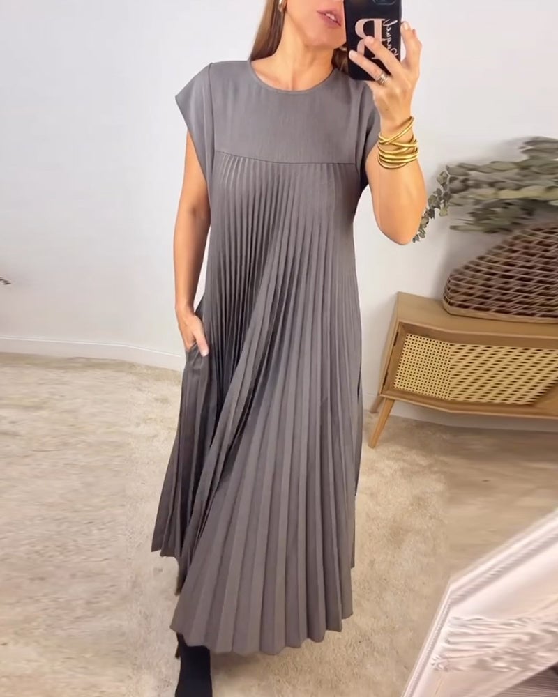 Vestido Fluido con Pliegues