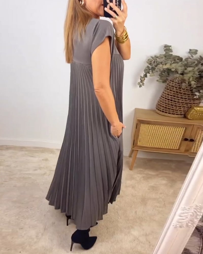 Vestido Fluido con Pliegues