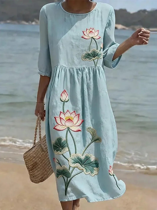 Vestido Floral de Playa