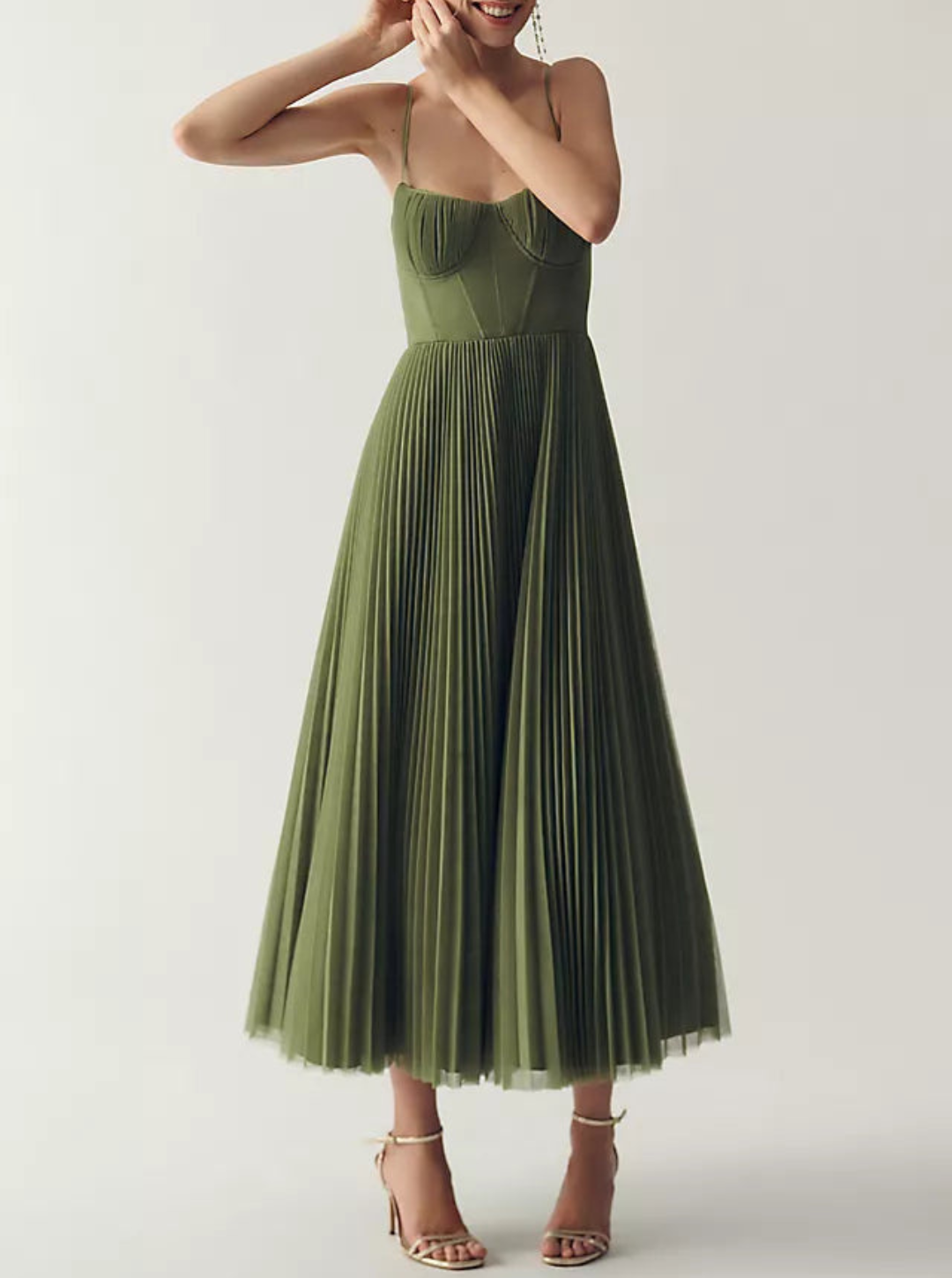 Vestido de Tul Drapeado