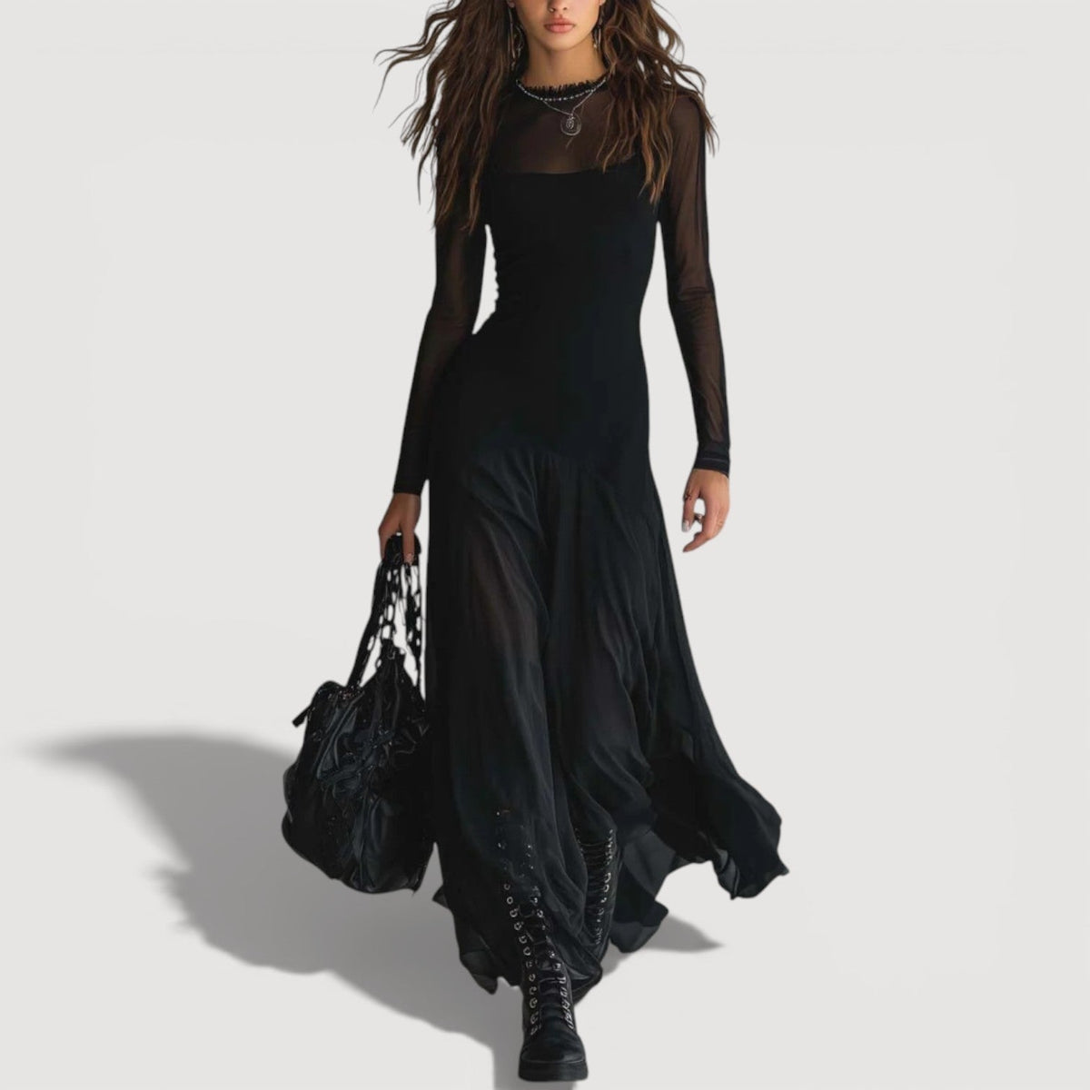 Vestido Negro Místico