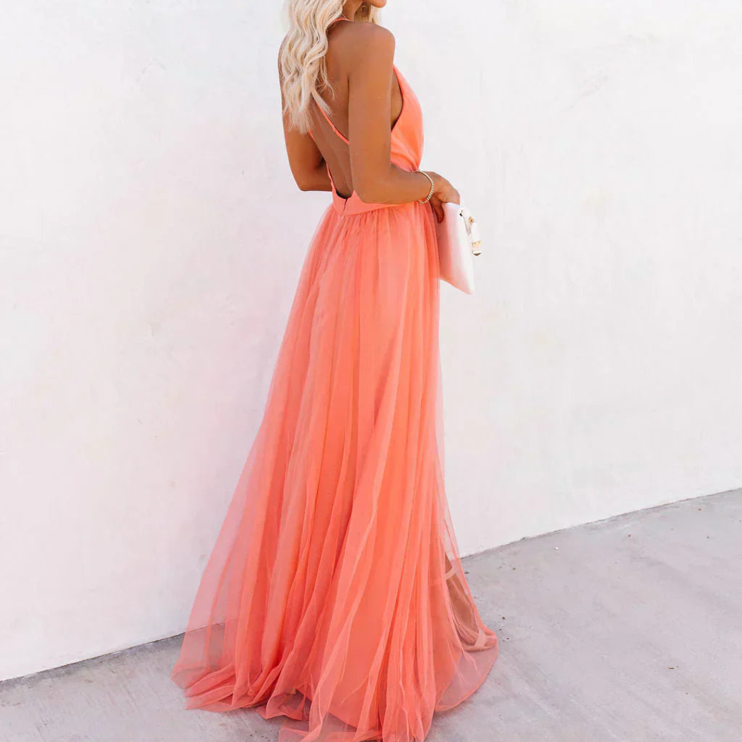 Vestido Maxi Luz Coral