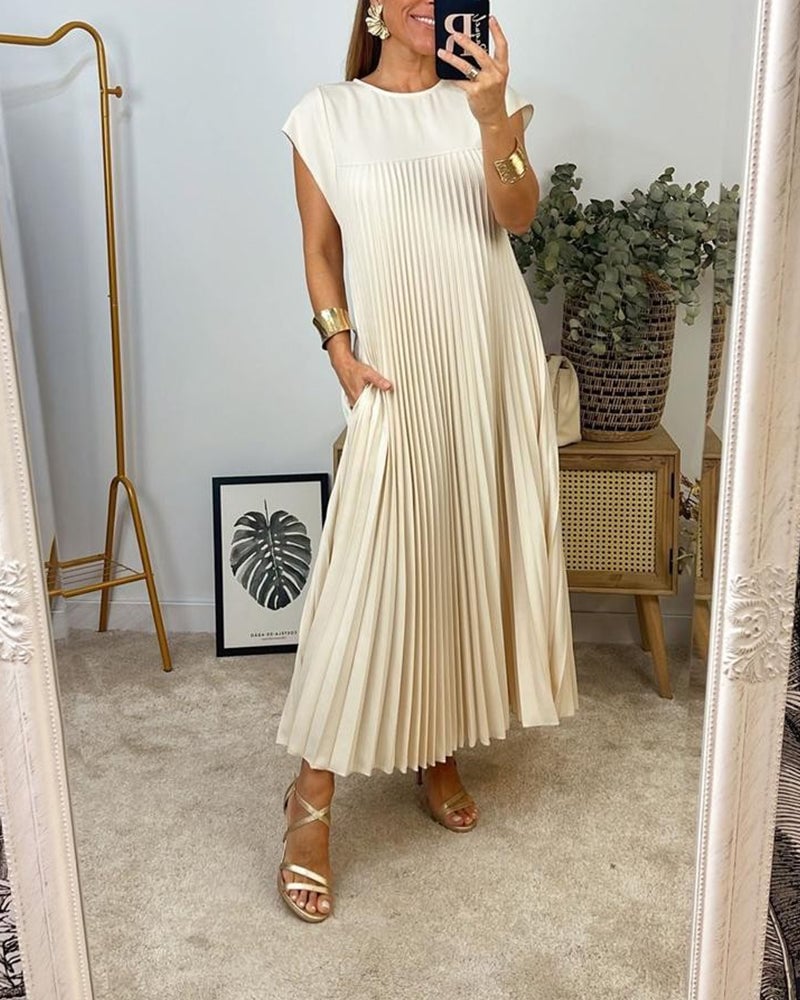 Vestido Fluido con Pliegues