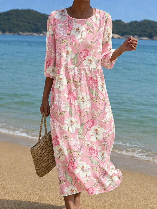 Vestido con Diseño Floral