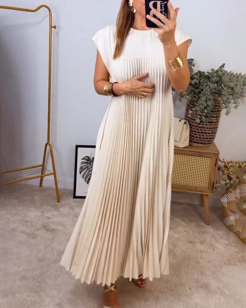 Vestido Fluido con Pliegues