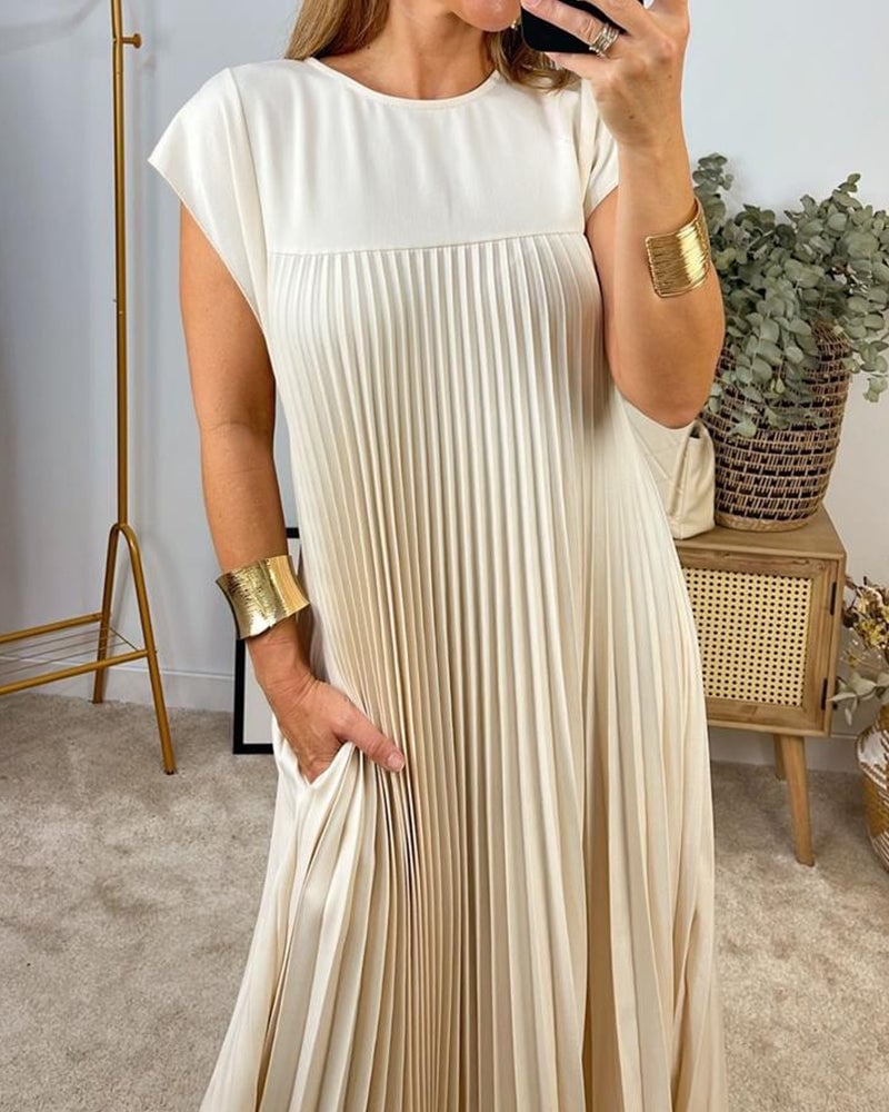Vestido Fluido con Pliegues