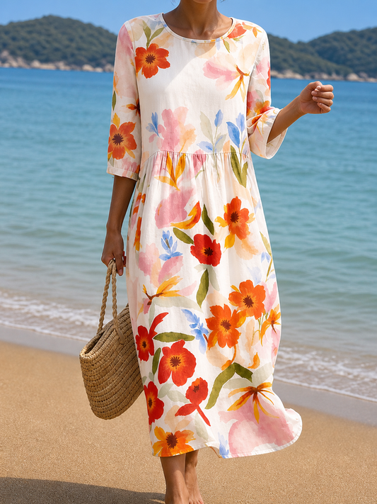 Vestido con Estampado Floral