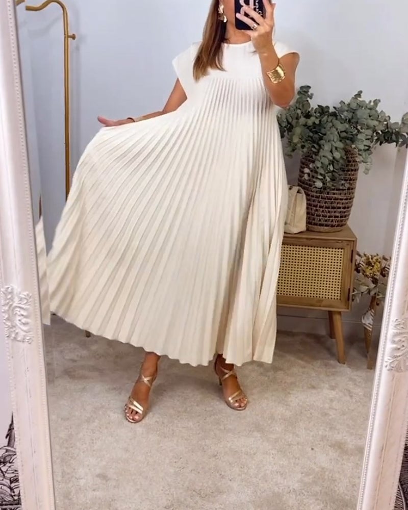 Vestido Fluido con Pliegues