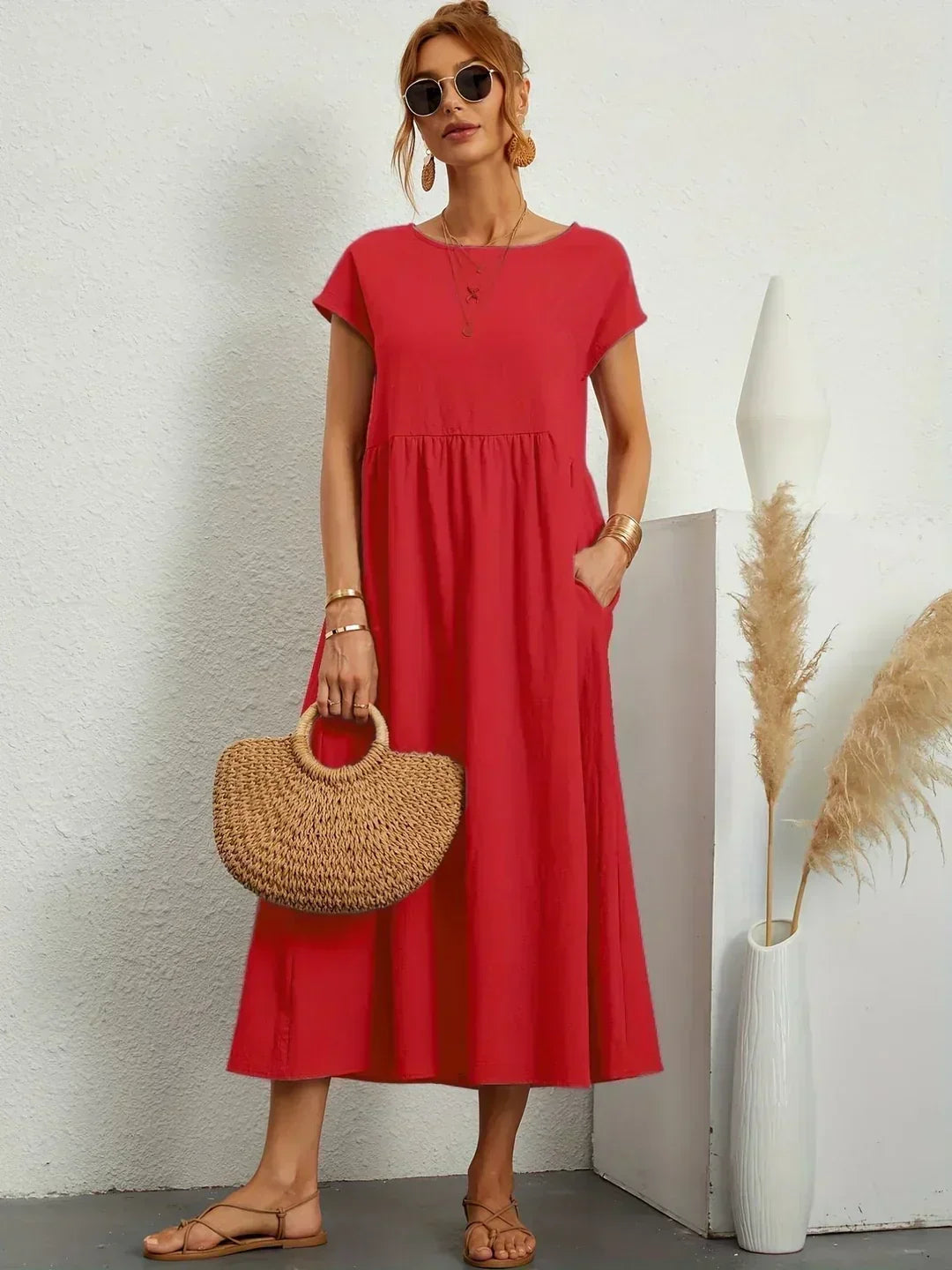 Vestido de Seda 100% Pura
