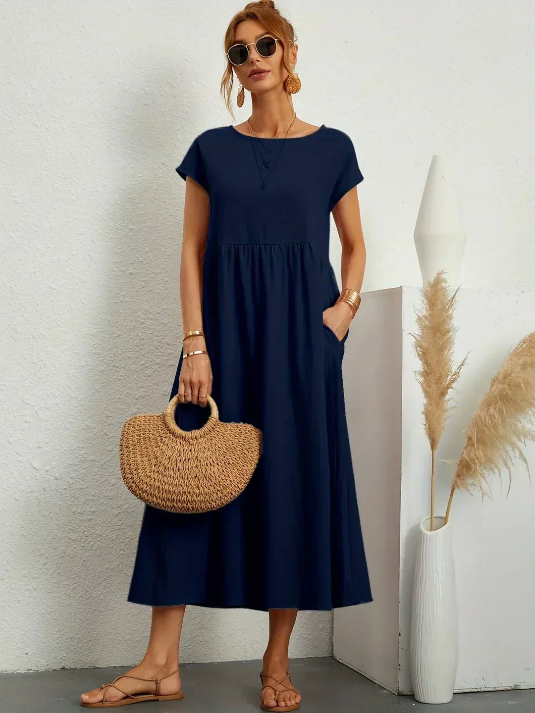 Vestido de Seda 100% Pura