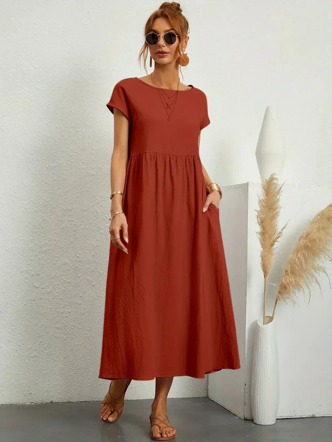 Vestido de Seda 100% Pura