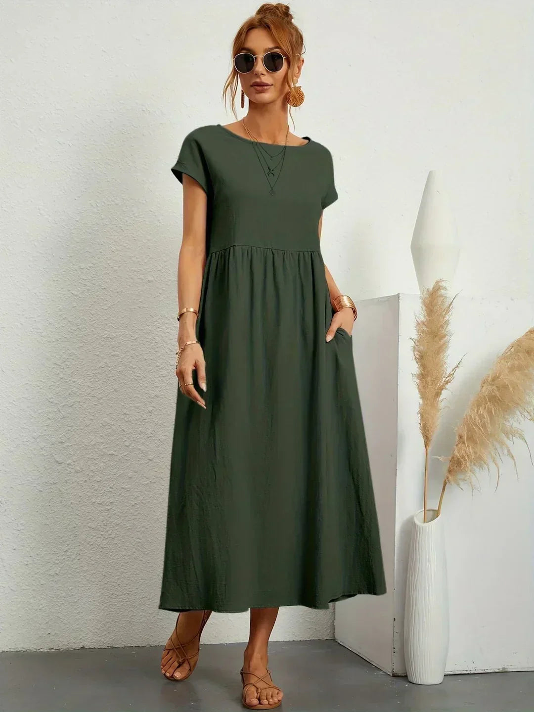 Vestido de Seda 100% Pura