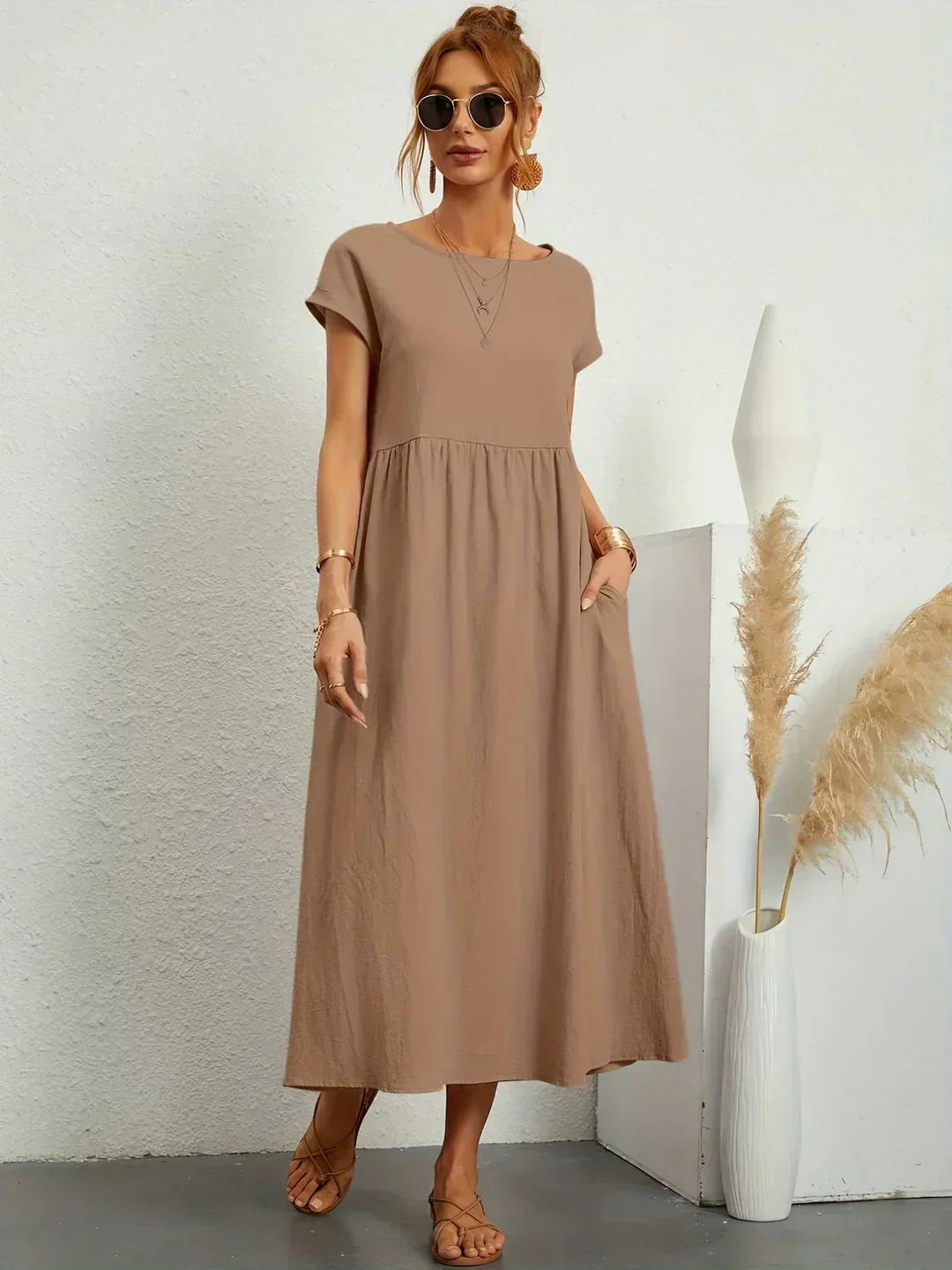Vestido de Seda 100% Pura