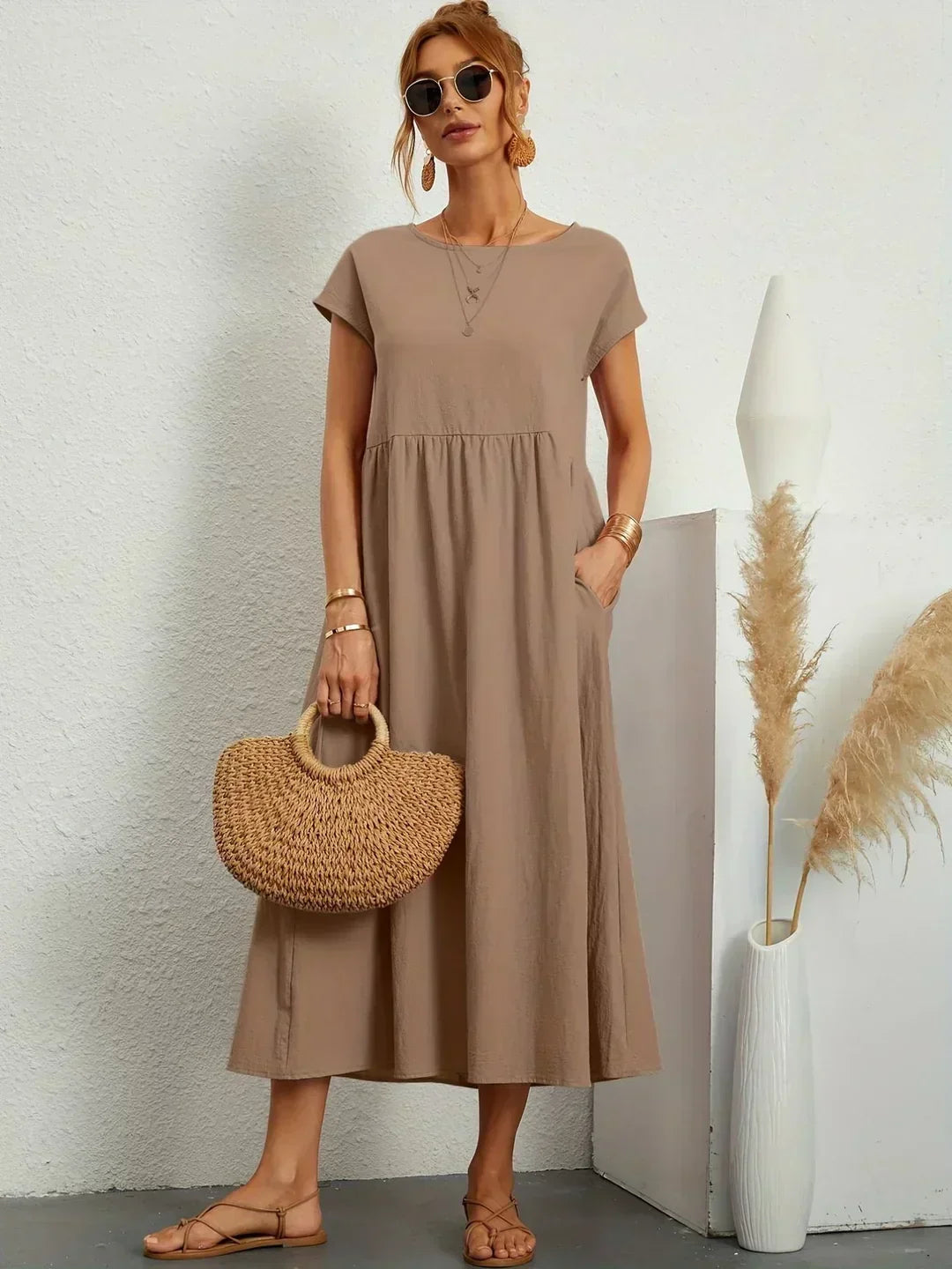 Vestido de Seda 100% Pura