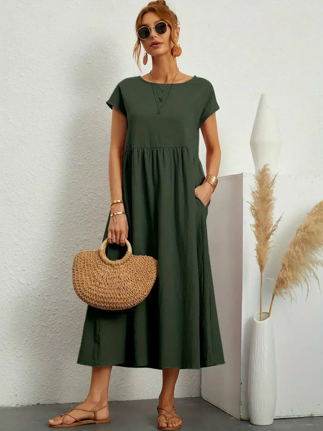 Vestido de Seda 100% Pura