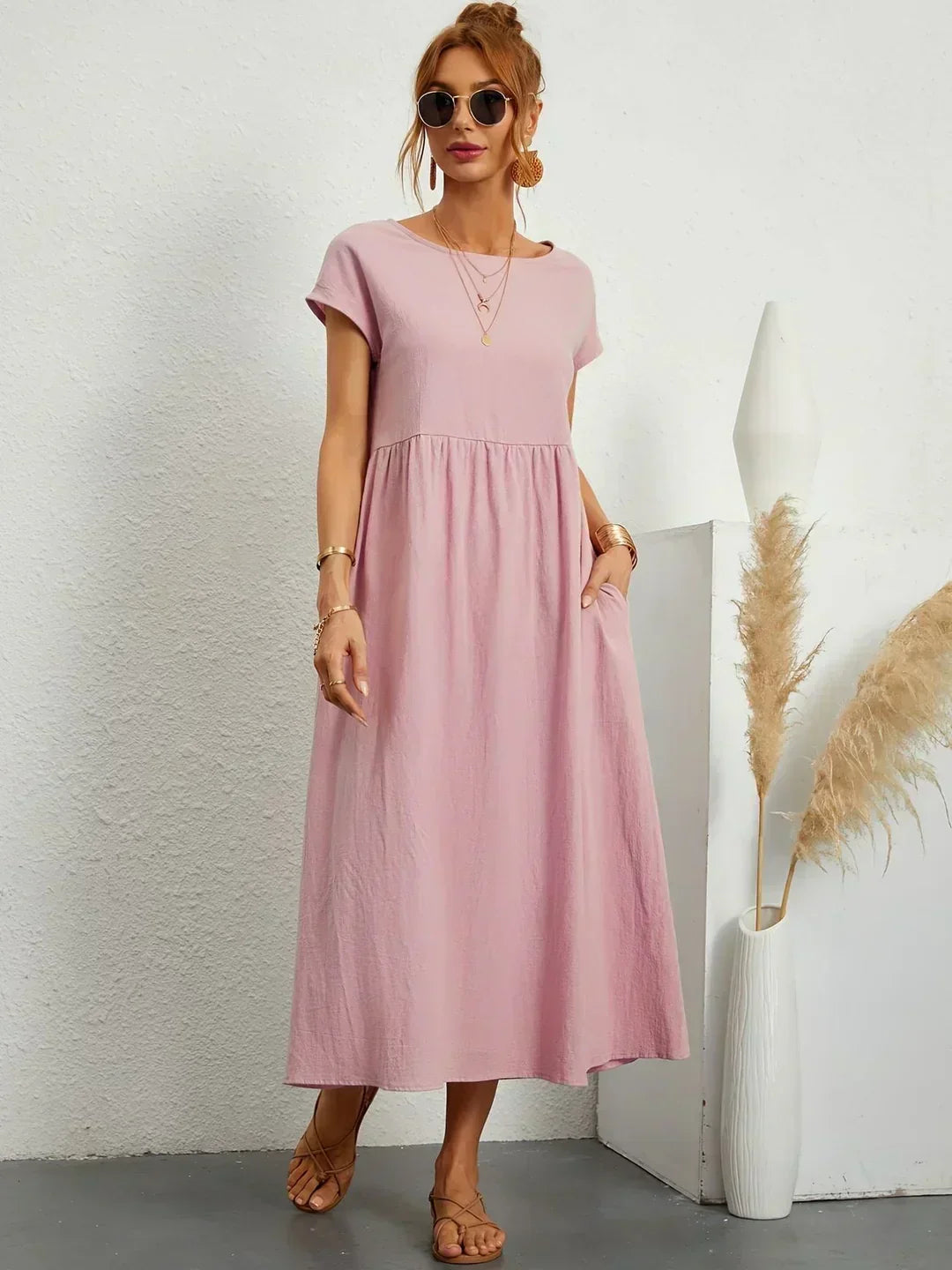 Vestido de Seda 100% Pura