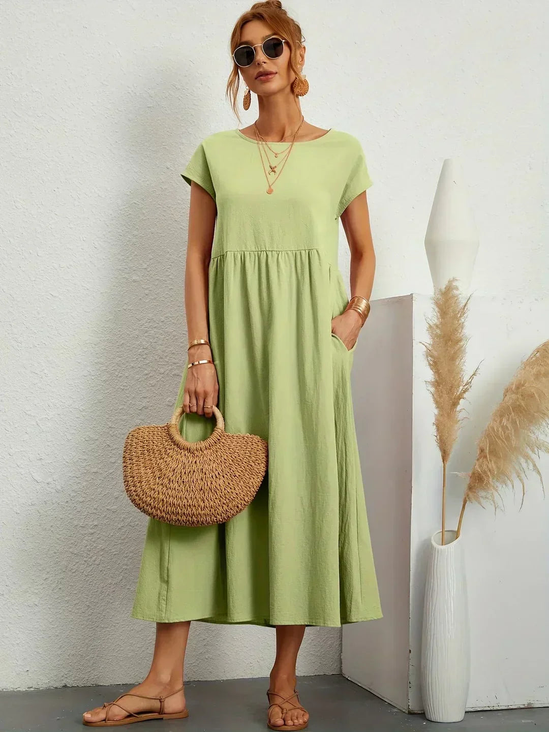 Vestido de Seda 100% Pura