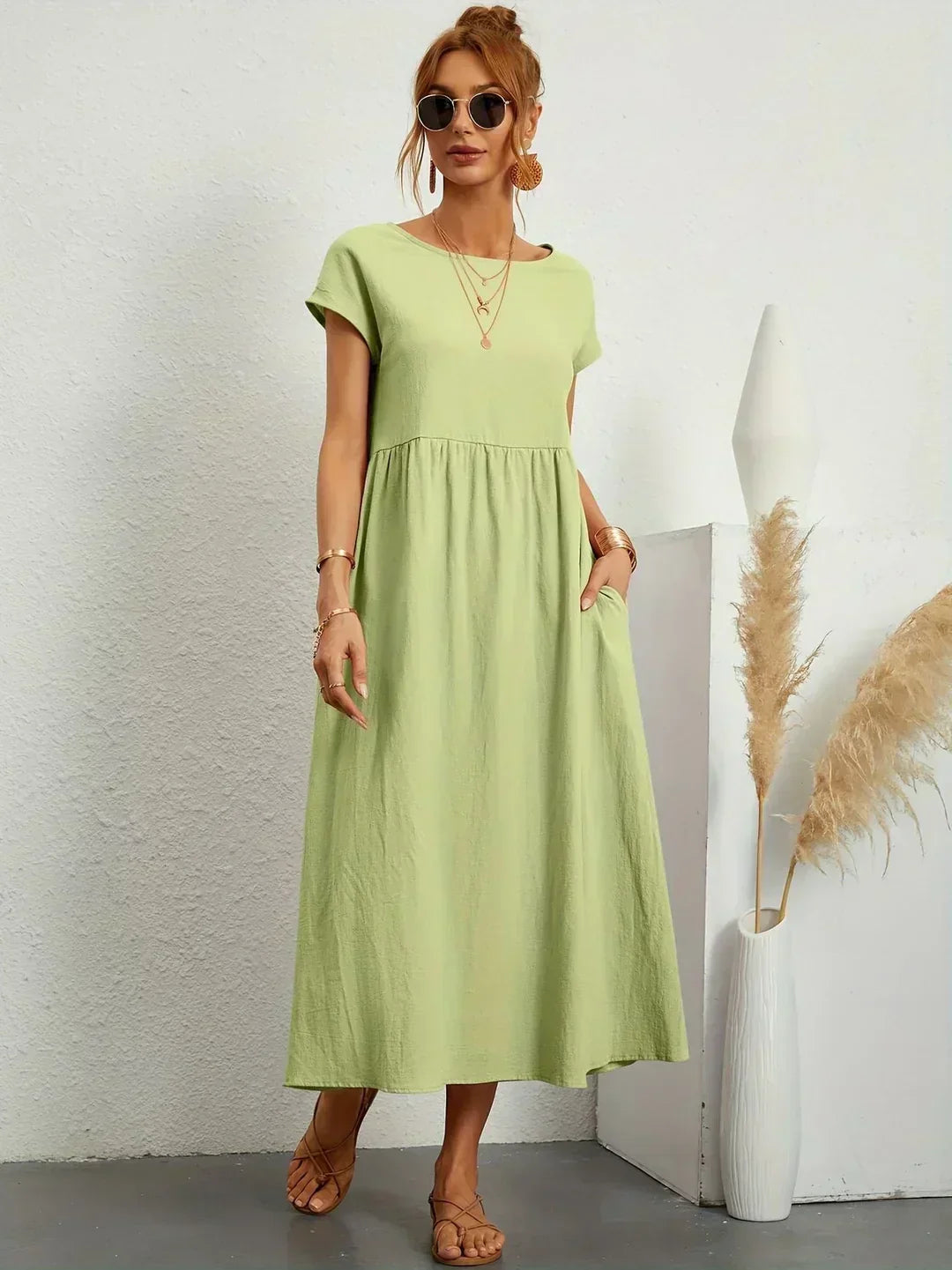 Vestido de Seda 100% Pura