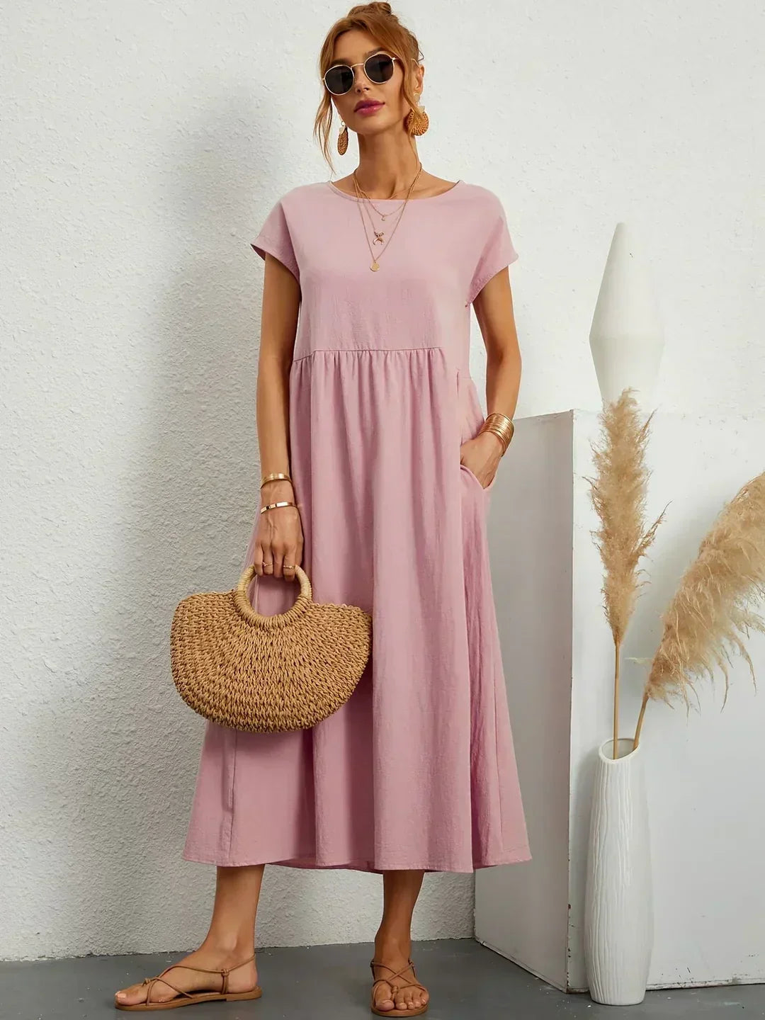 Vestido de Seda 100% Pura