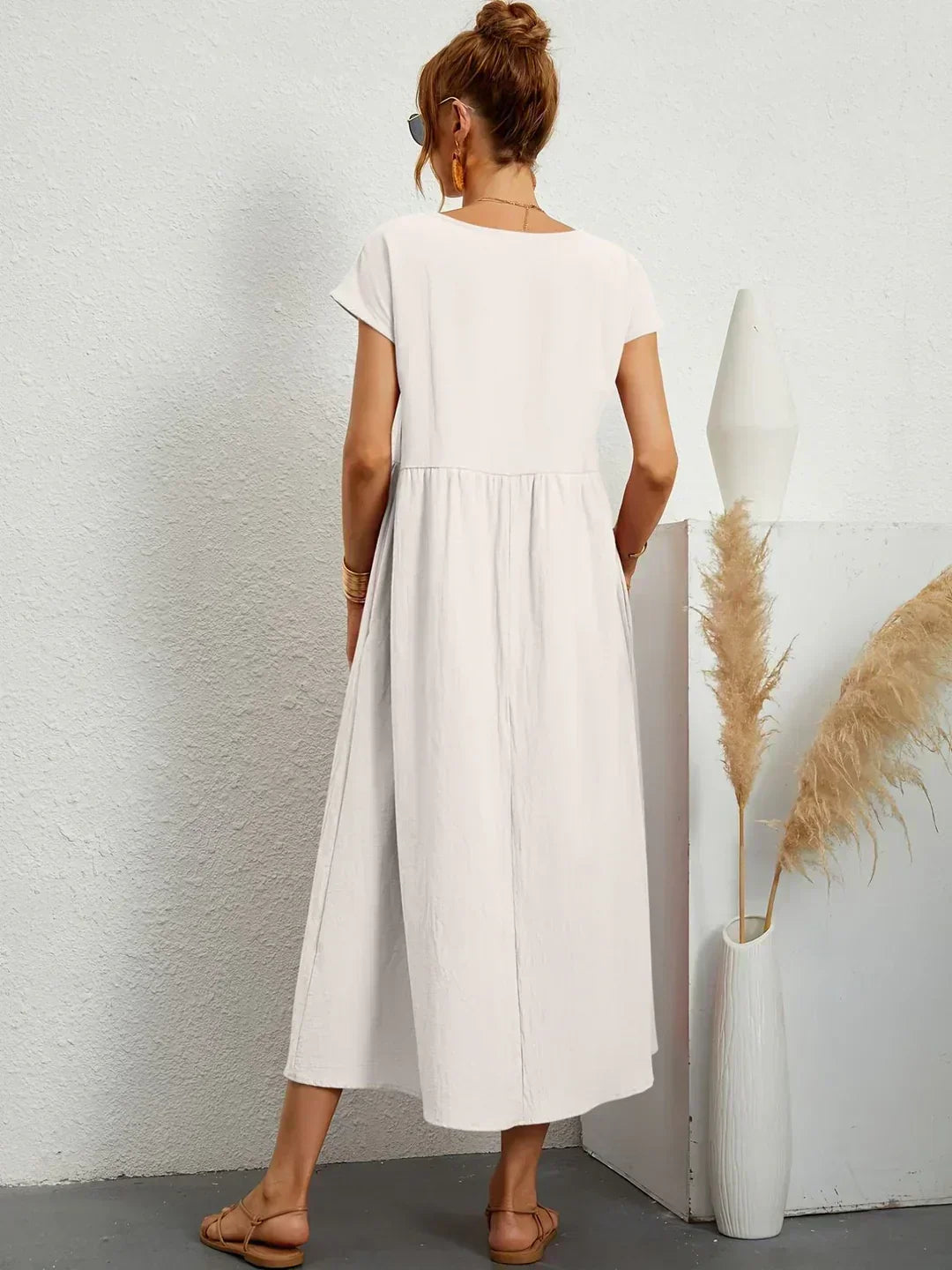 Vestido de Seda 100% Pura