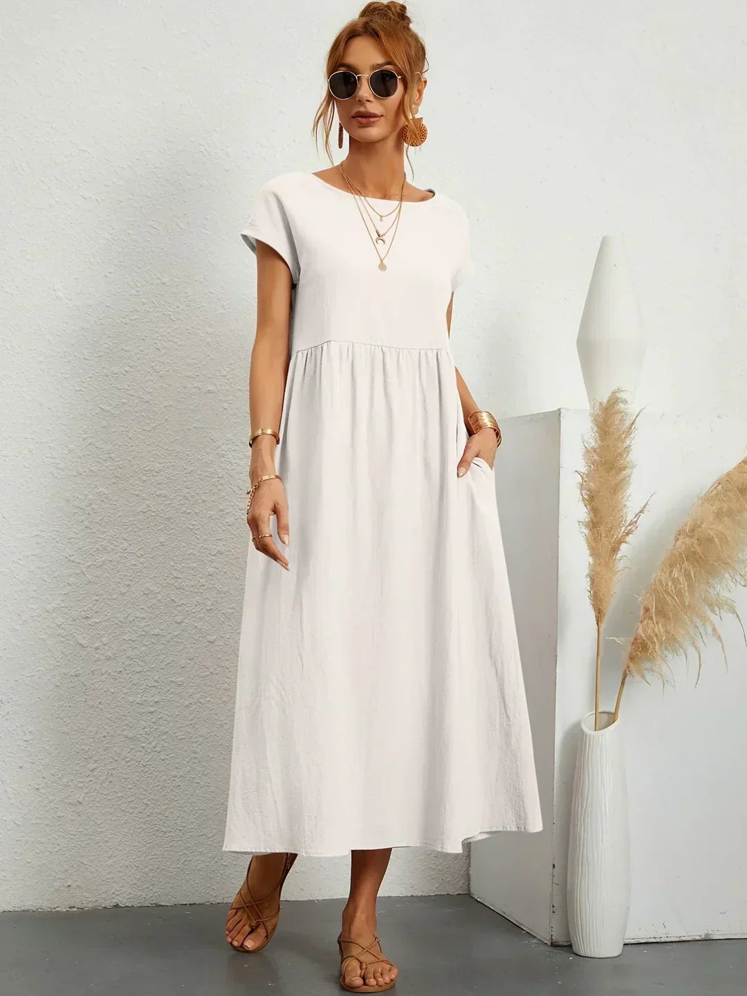 Vestido de Seda 100% Pura