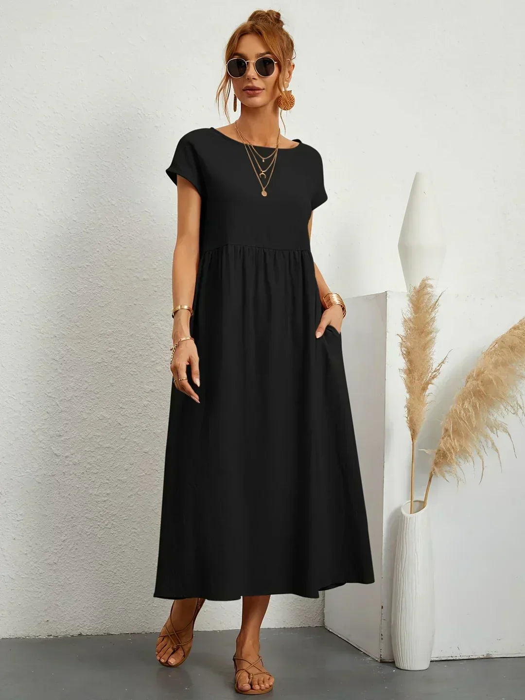Vestido de Seda 100% Pura
