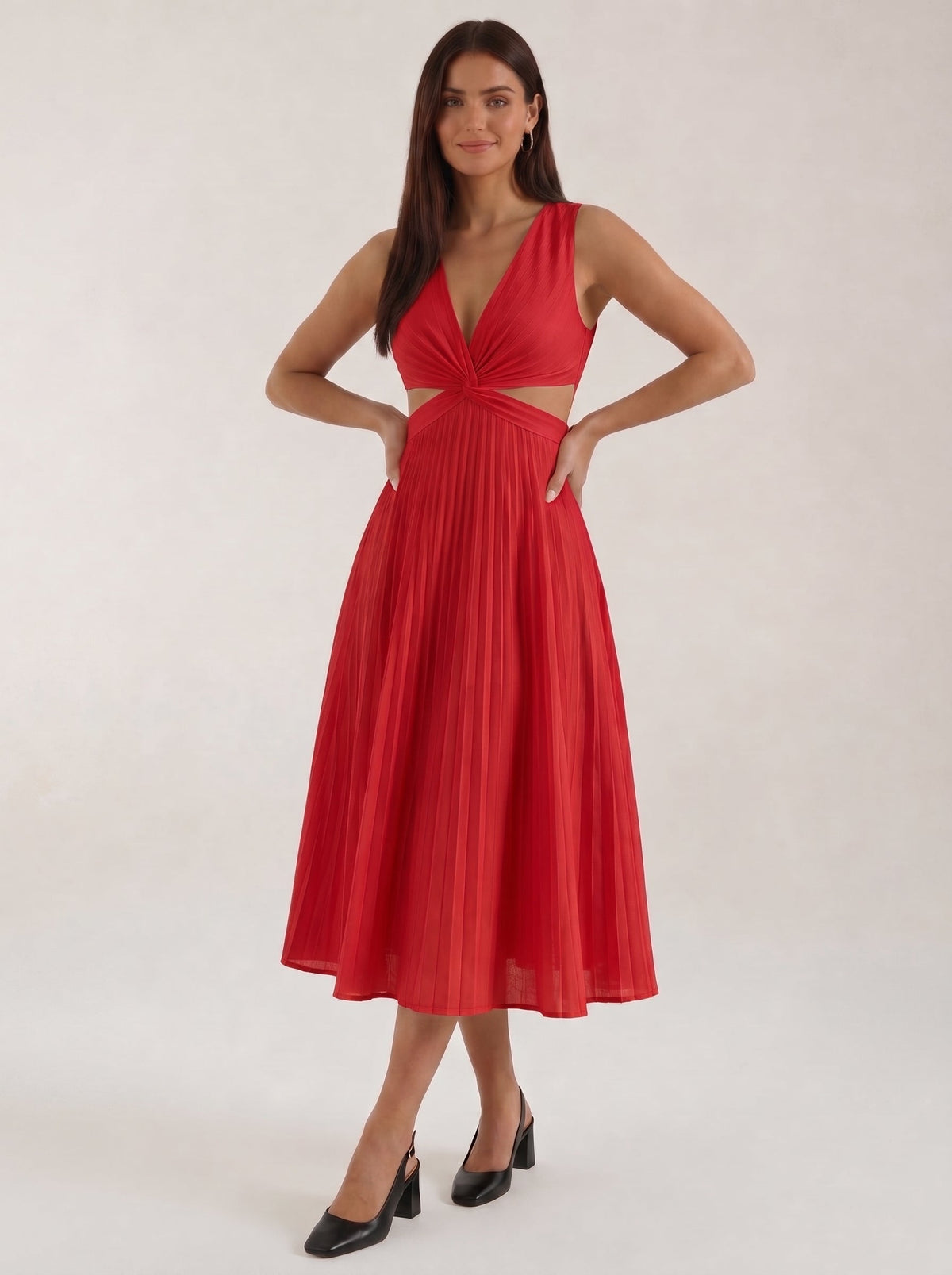Vestido Maxi Plisado Elegante