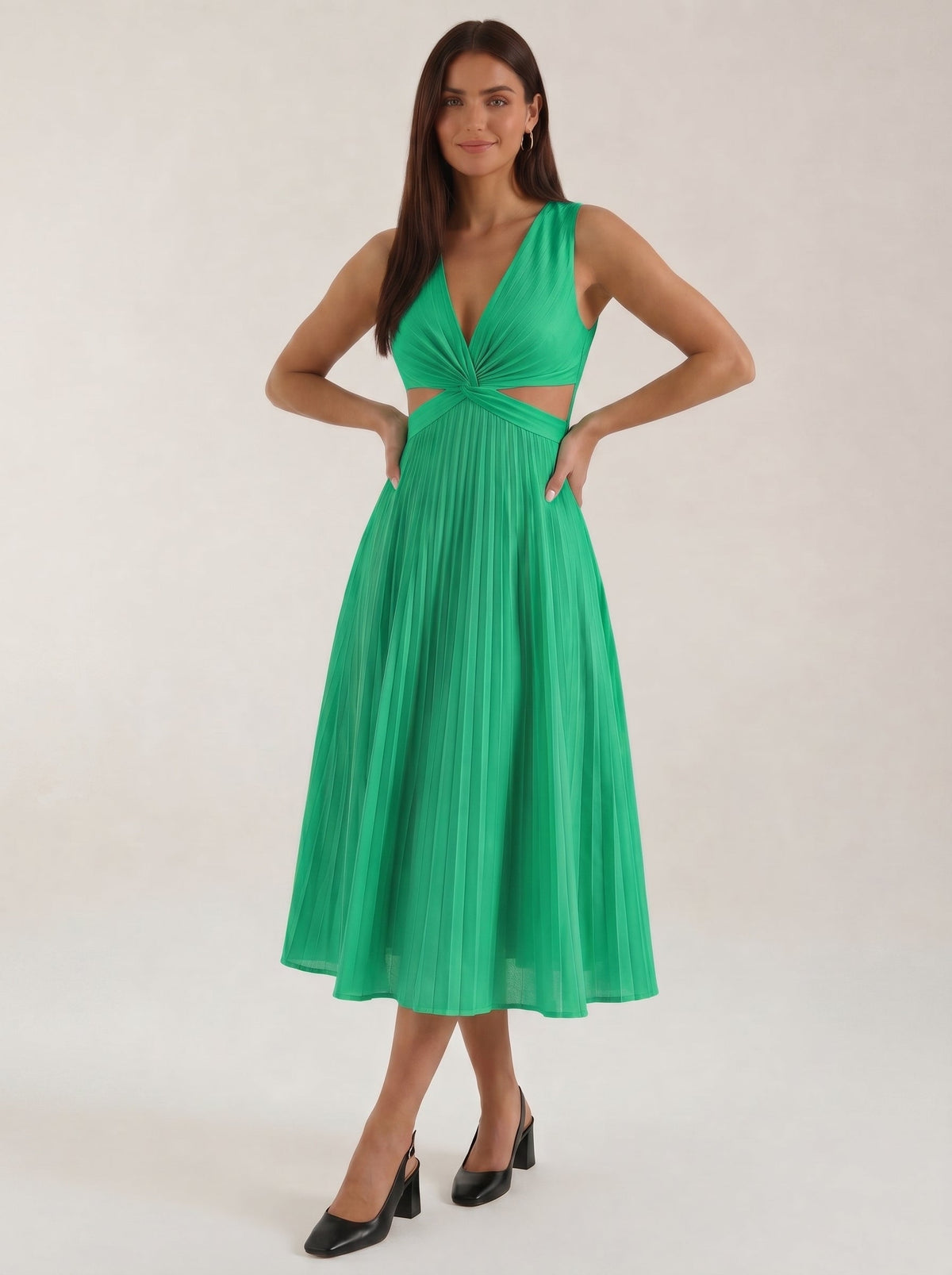 Vestido Maxi Plisado Elegante