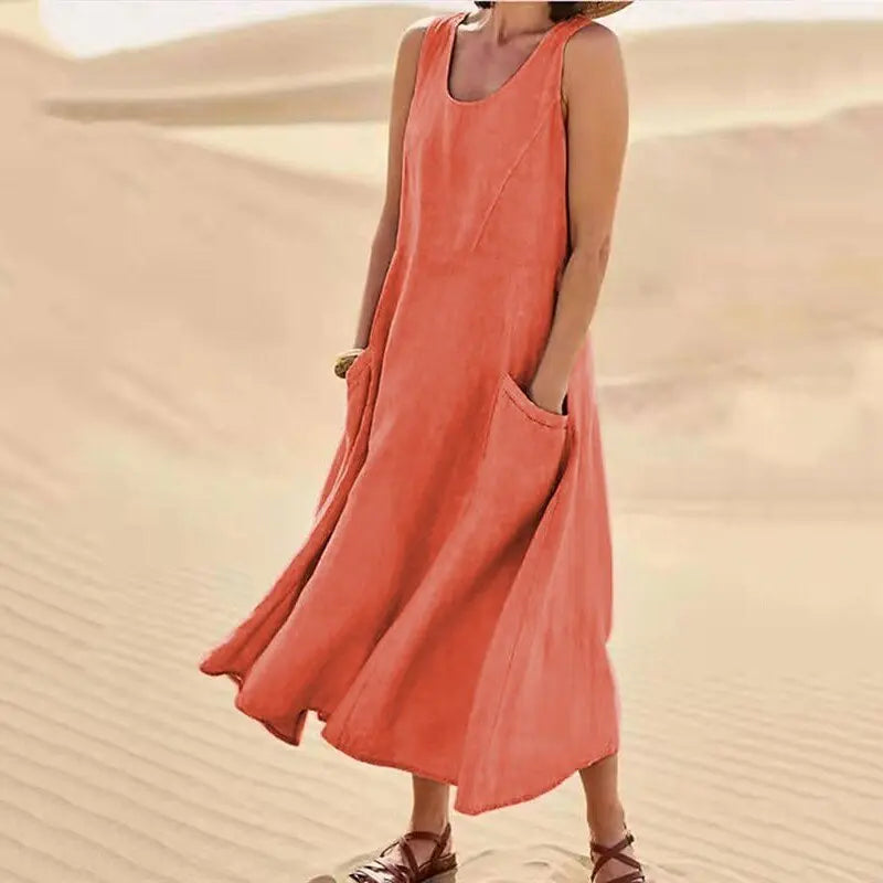 Vestido Maxi Amplio y Transpirable