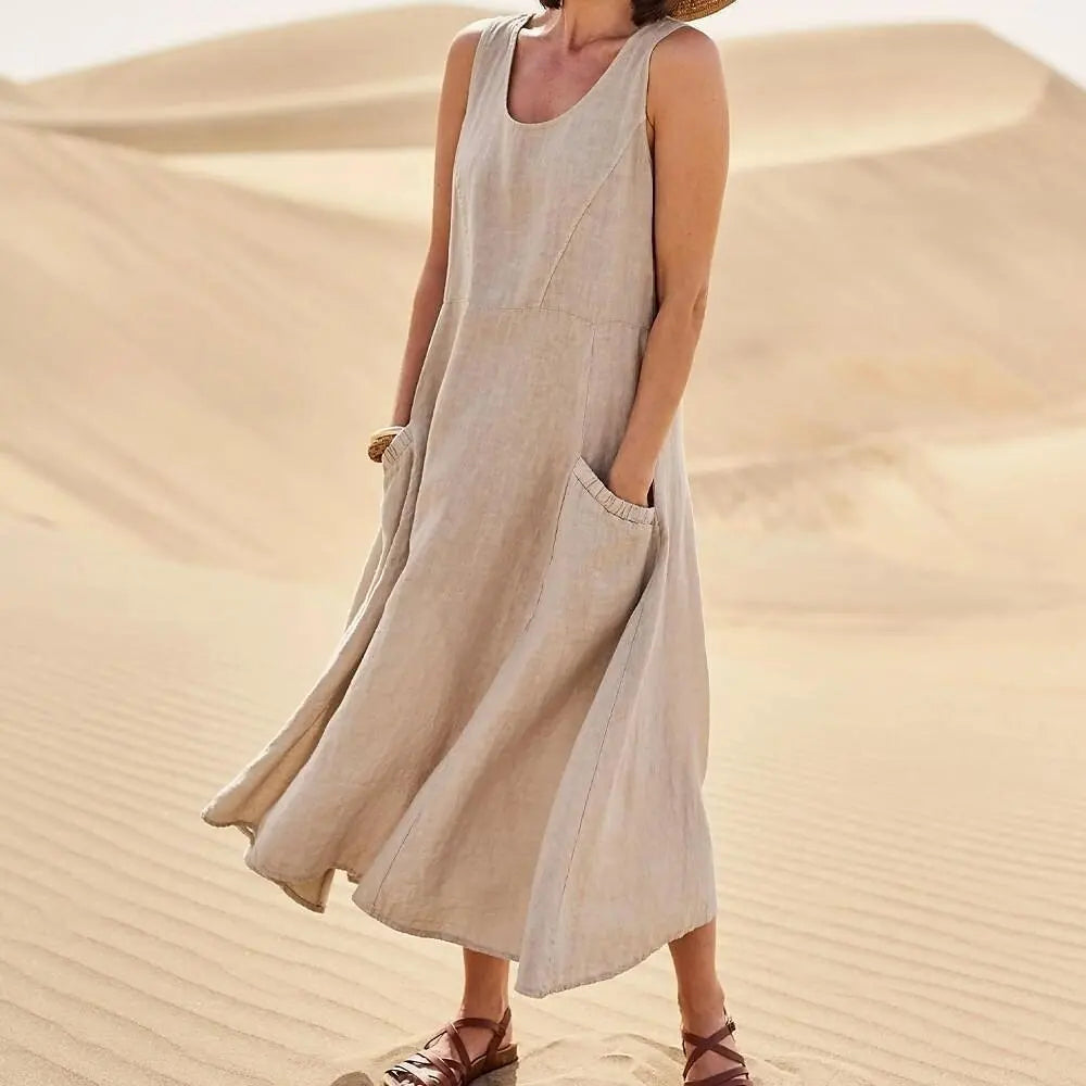 Vestido Maxi Amplio y Transpirable