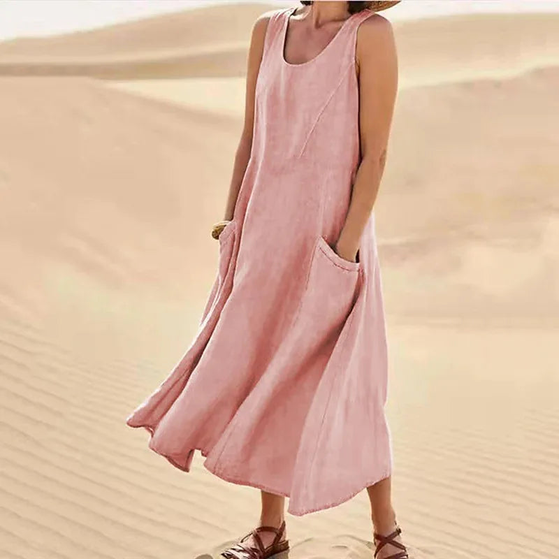 Vestido Maxi Amplio y Transpirable