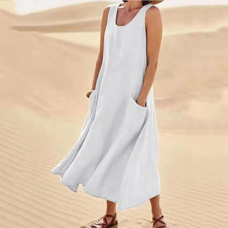 Vestido Maxi Amplio y Transpirable