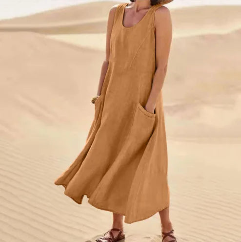Vestido Maxi Amplio y Transpirable
