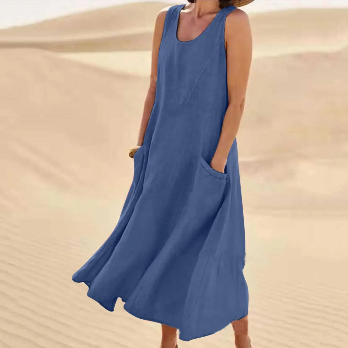 Vestido Maxi Amplio y Transpirable