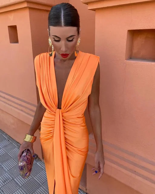 Vestido Plisado Elegante