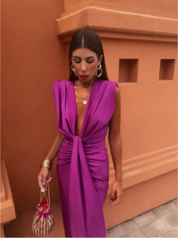 Vestido Plisado Elegante